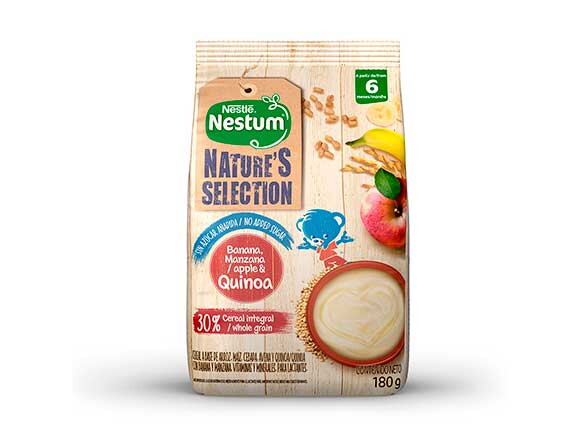 Nestum Nature's Selection Banano, manzana y quinoa